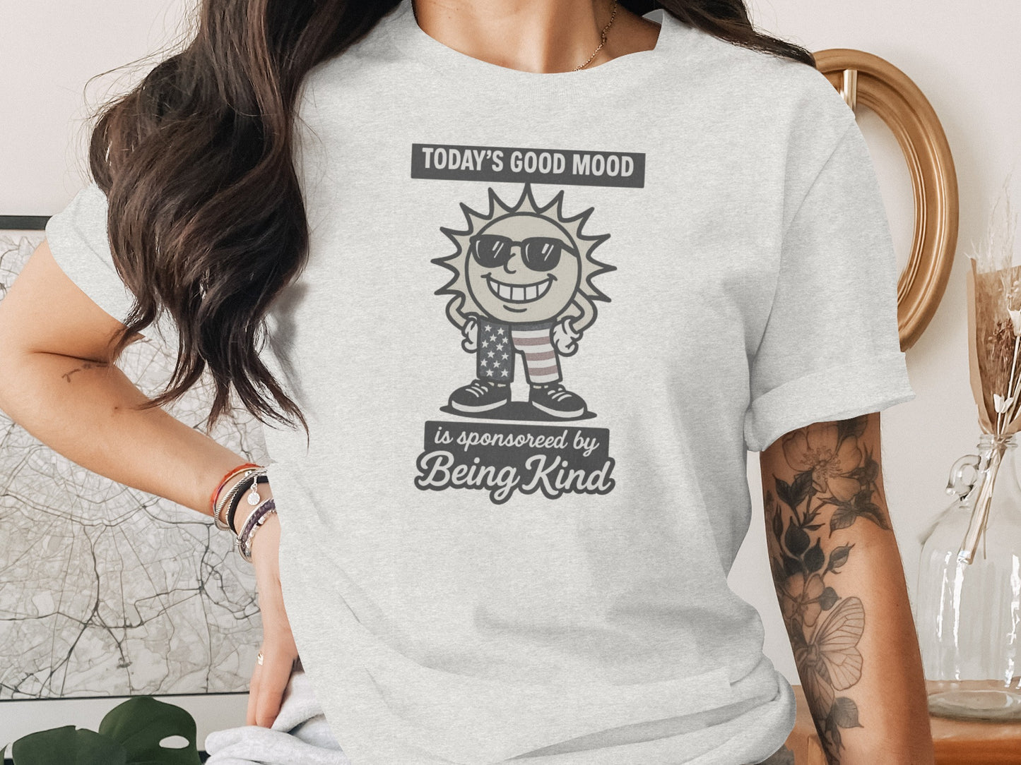 Today's Good Mood Graphic Tee Perfect for Spreading Kindness
