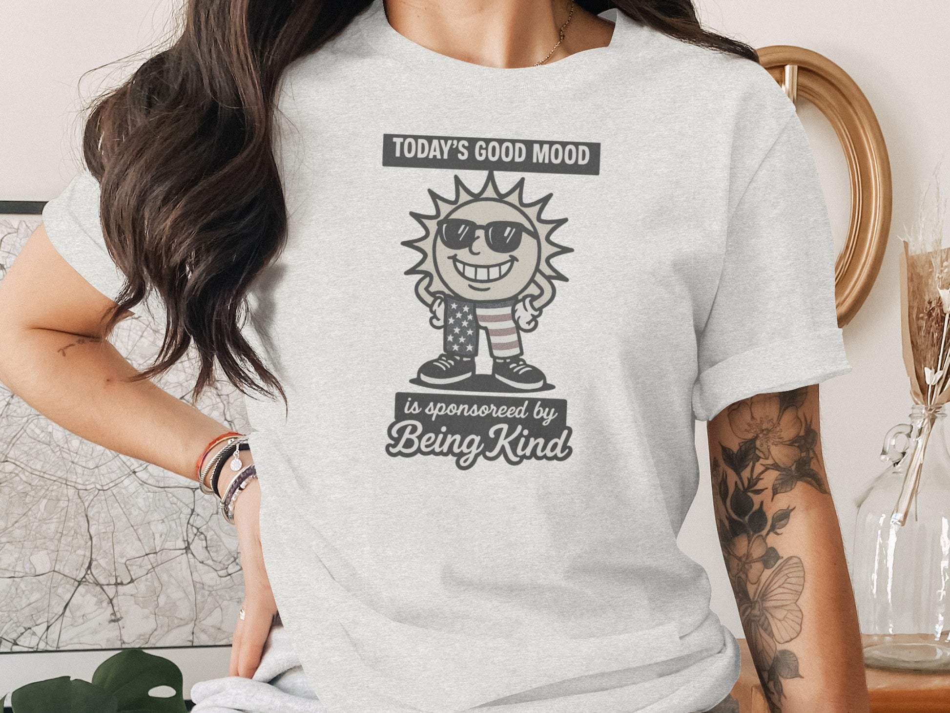 Today's Good Mood Graphic Tee Perfect for Spreading Kindness