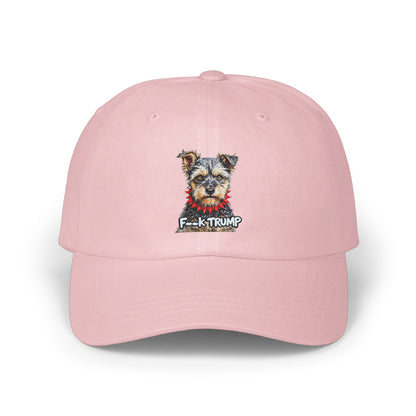 F--k Trump Pink Baseball Cap With Dog Print Hat product type