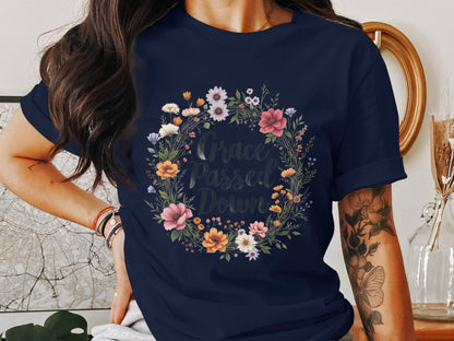 Grace Passed Down Floral Graphic T-Shirt product type