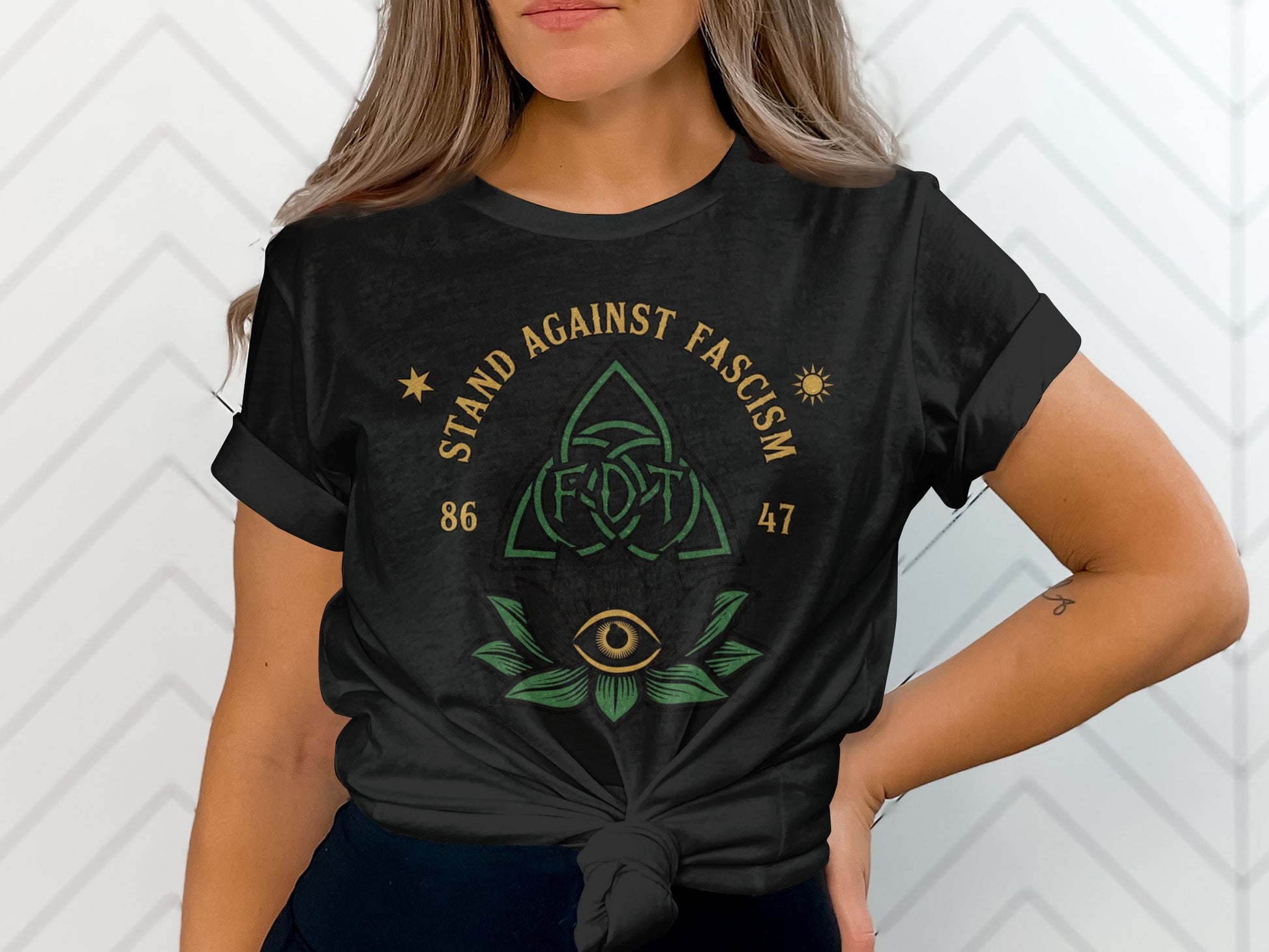 Stand Against Fascism Graphic Tee for a Bold Statement
