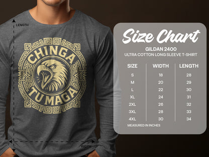 Chinga Tu Maga Long Sleeve Graphic T-shirt