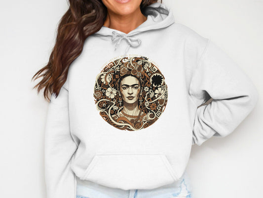 Frida Kahlo I Spoke Anyway With Blood On Canvas Hoodies