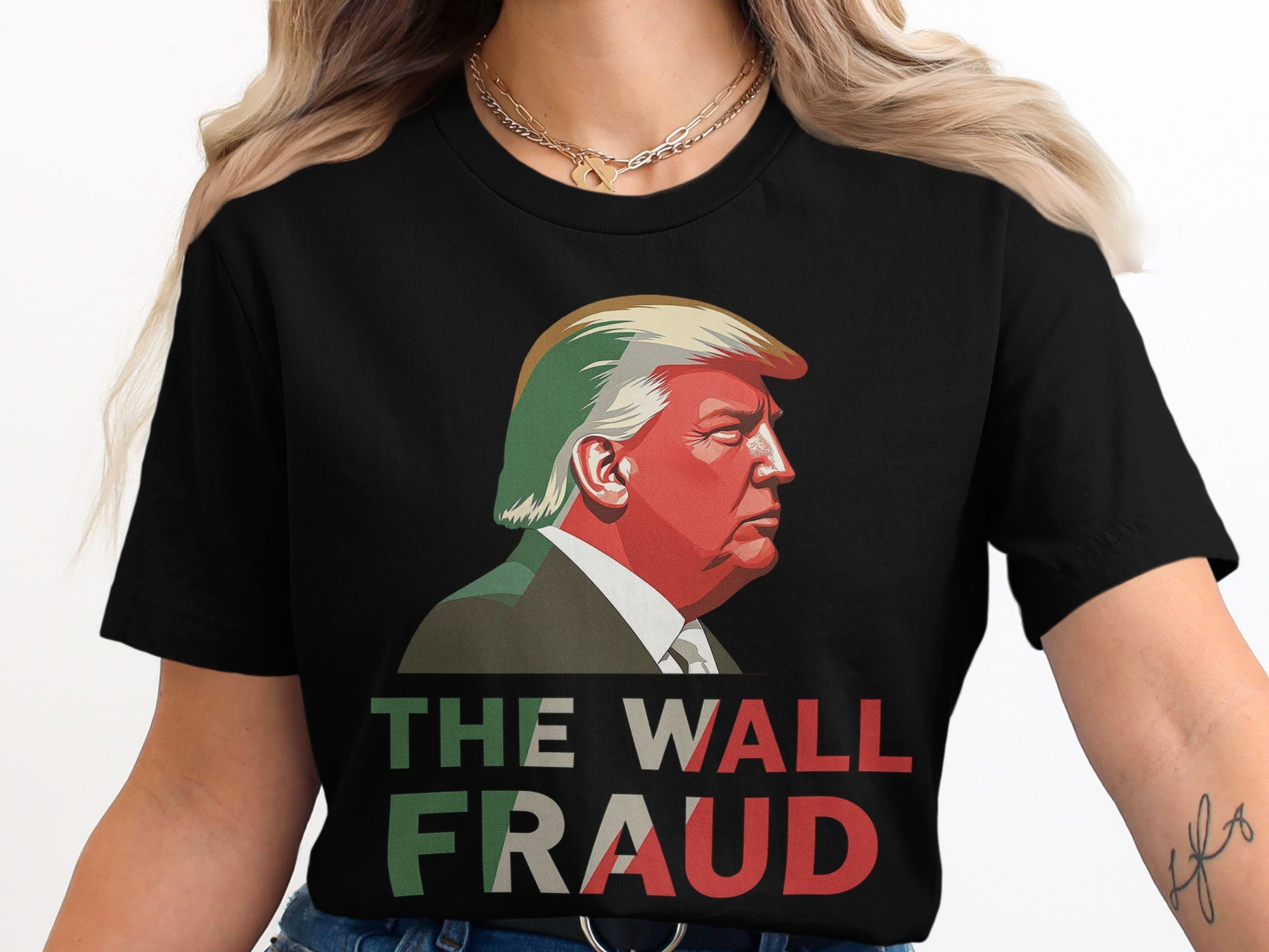 The Wall Fraud Graphic T-Shirt Statement product