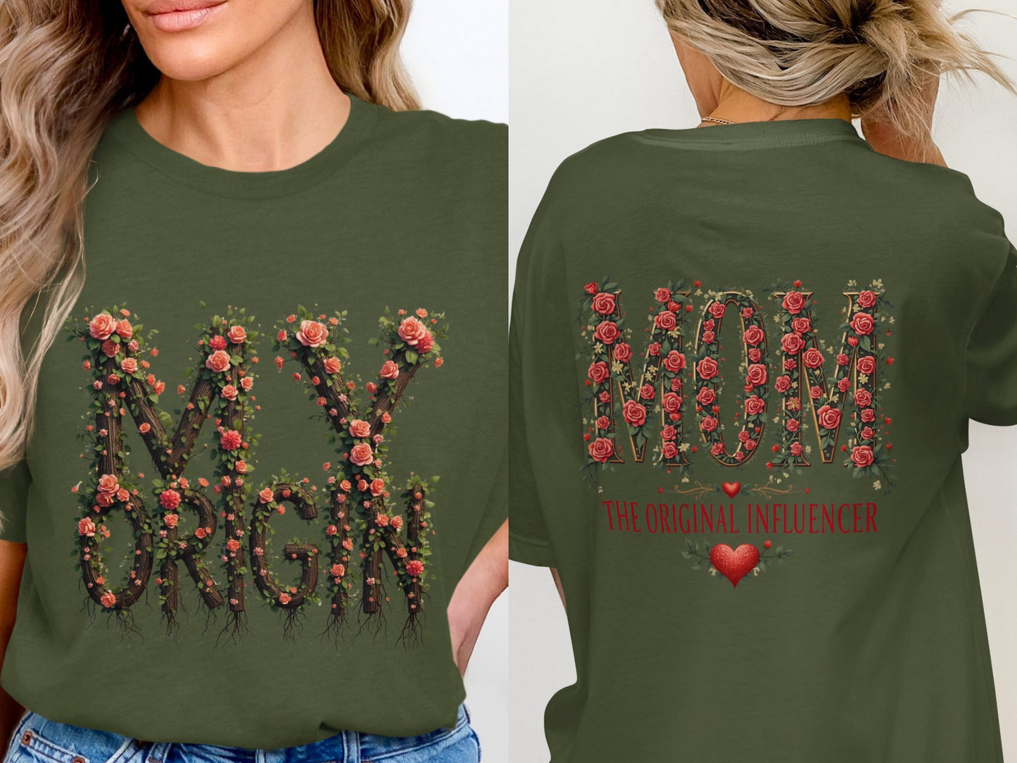 Floral My Origin Mom The Original Influencer t-shirt product
