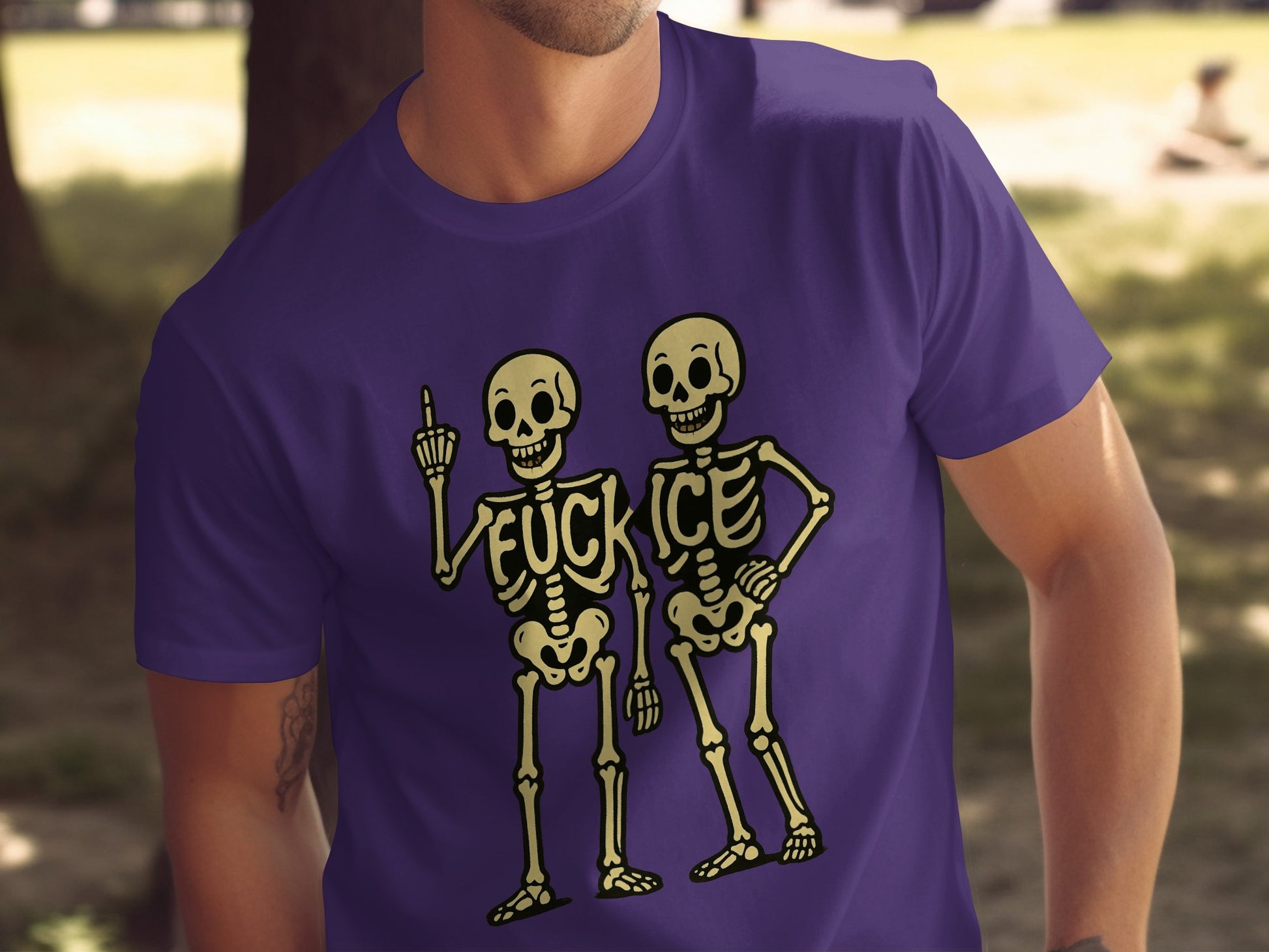 Funny Skeleton Graphic Tee for Halloween Shirts Product Type