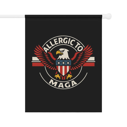 Allergic To MAGA Eagle Design Patriotic Flag