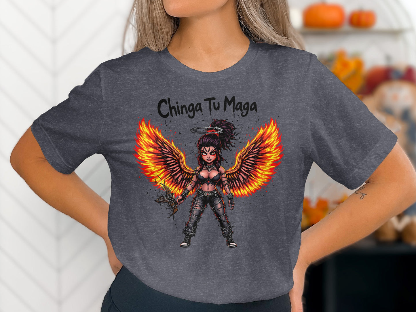 Chinga Tu Maga Fierce Character Graphic T-Shirt product