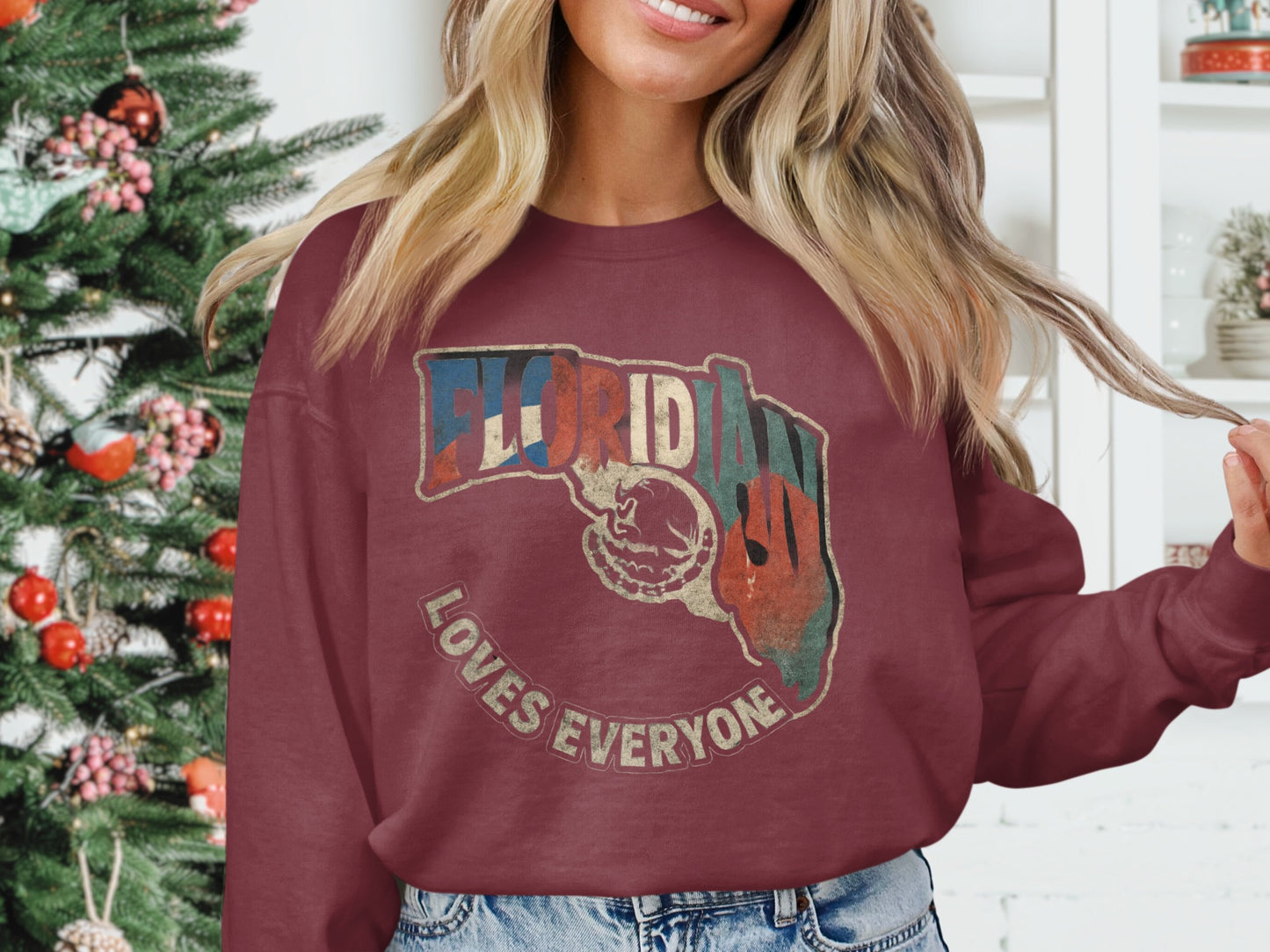 Floridian Loves Everyone Graphic Sweatshirt product