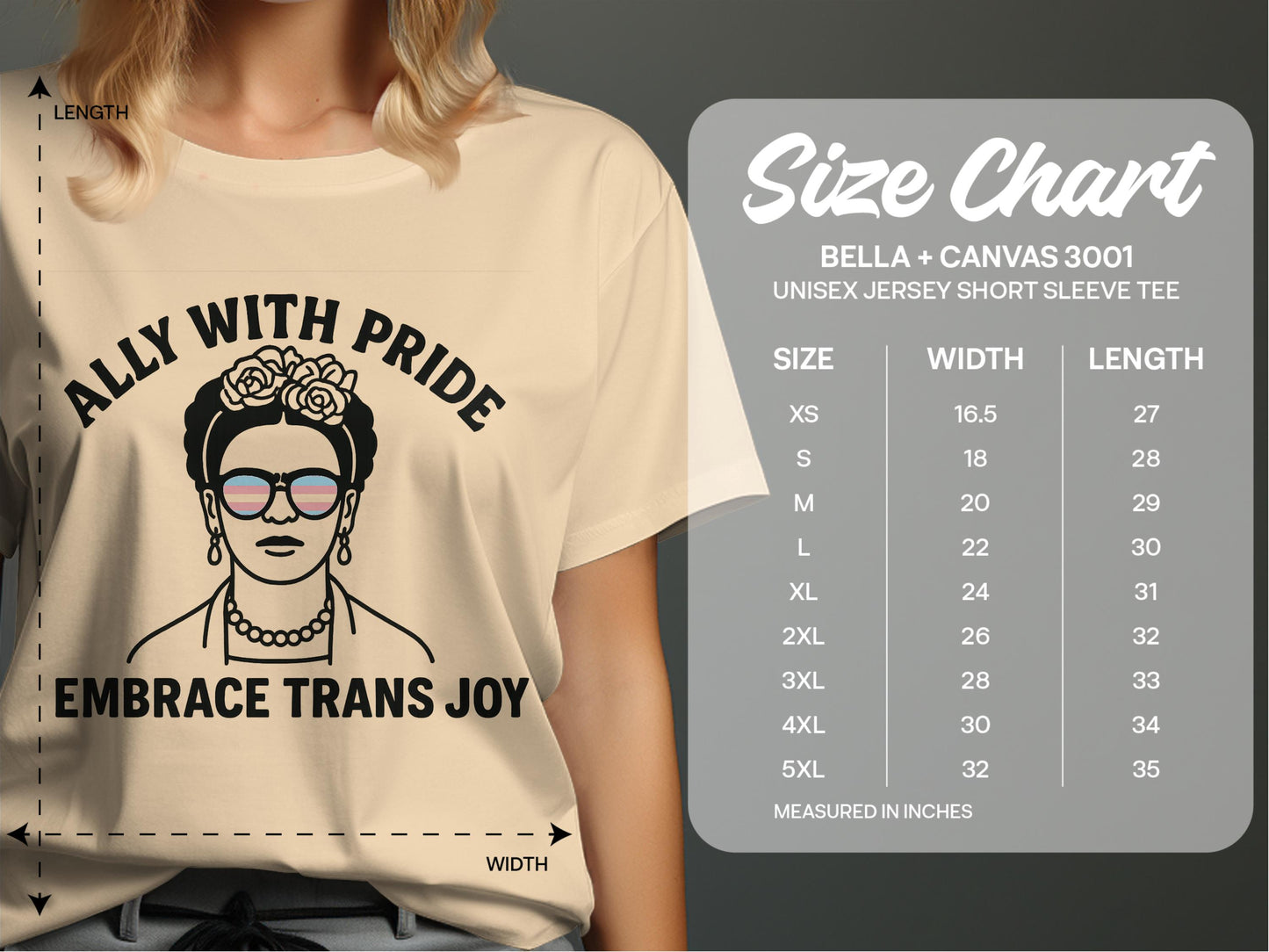 Ally with Pride Embrace Trans Joy Unisex Jersey product type