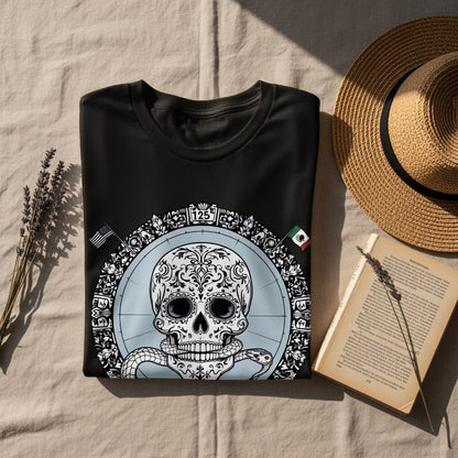 Intricate Skull Design Round Patch T-Shirt product