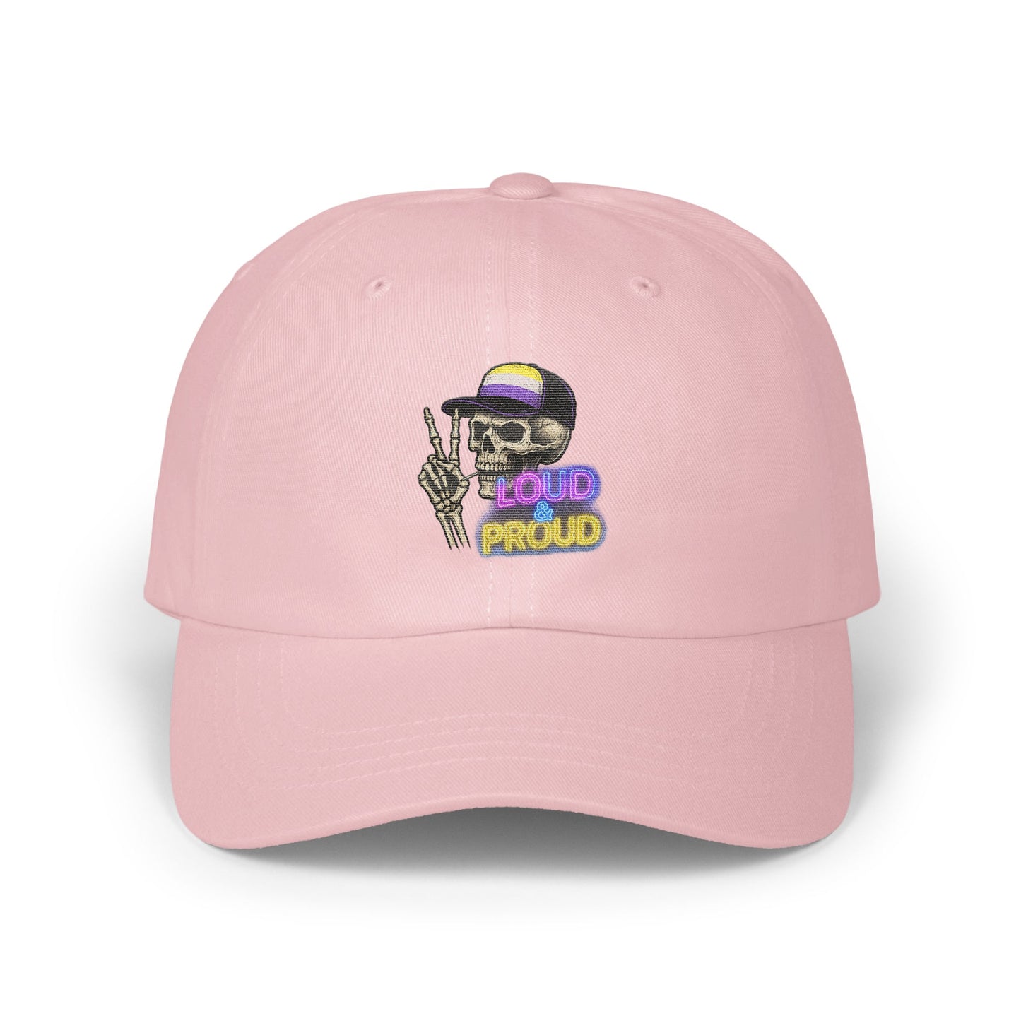 Loud Proud Skeleton Graphic Design Baseball Cap product type