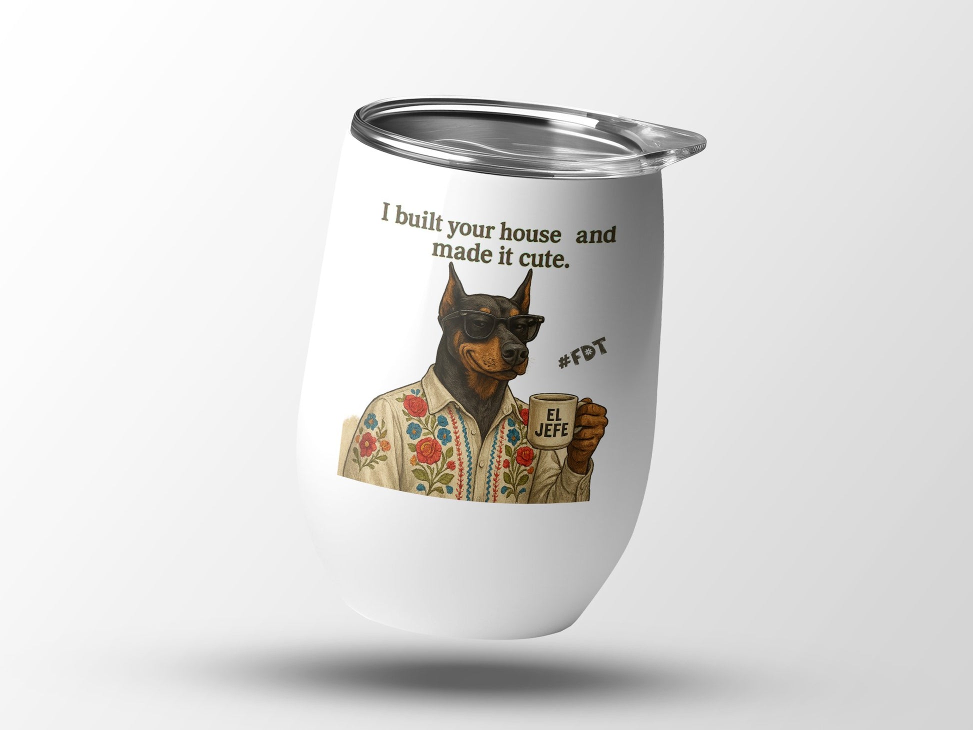 Funny Dog Design Insulated Drinkware Wine Tumbler product type