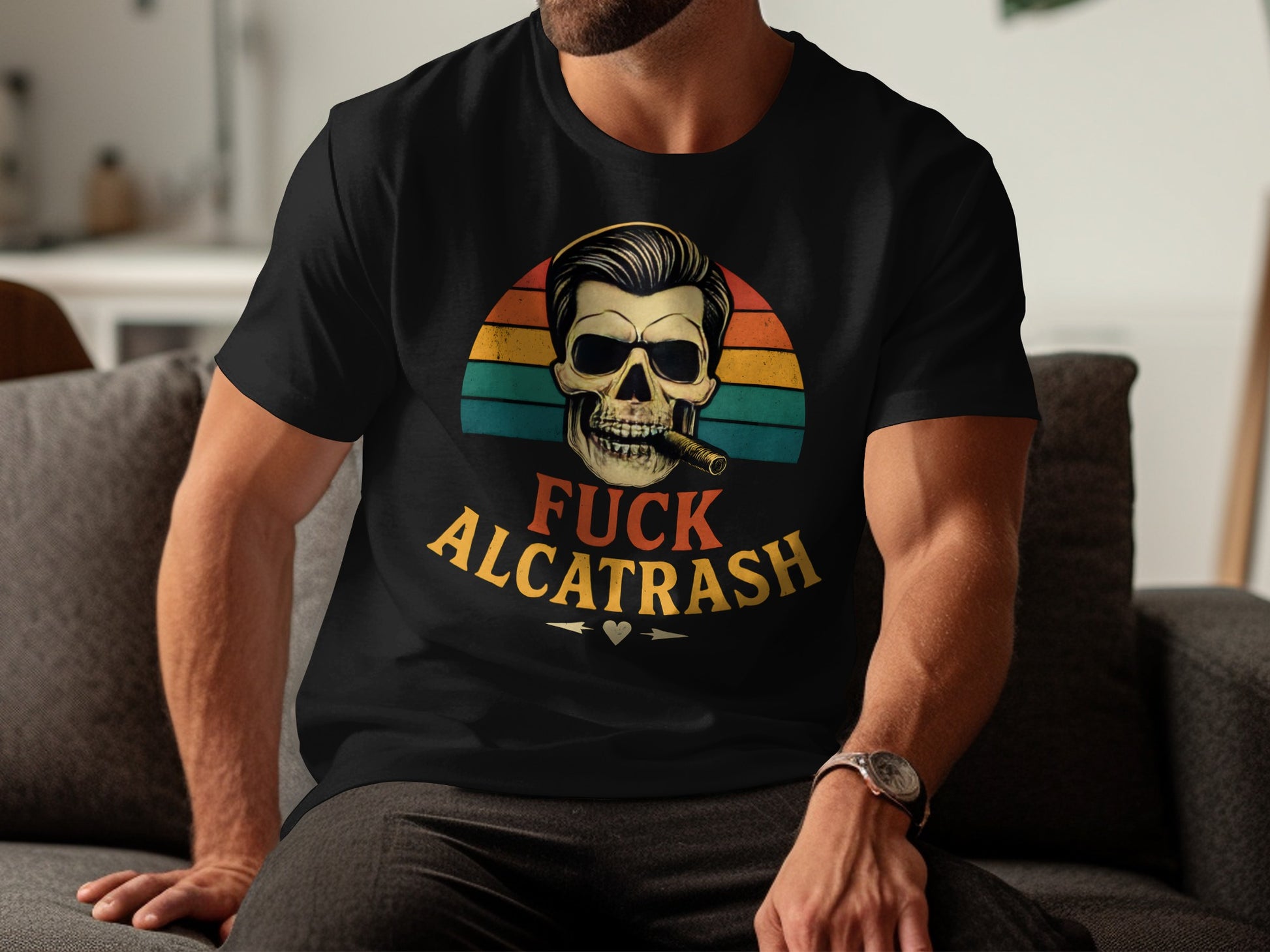 Fuck Alcatrash Skull Graphic T-Shirt product