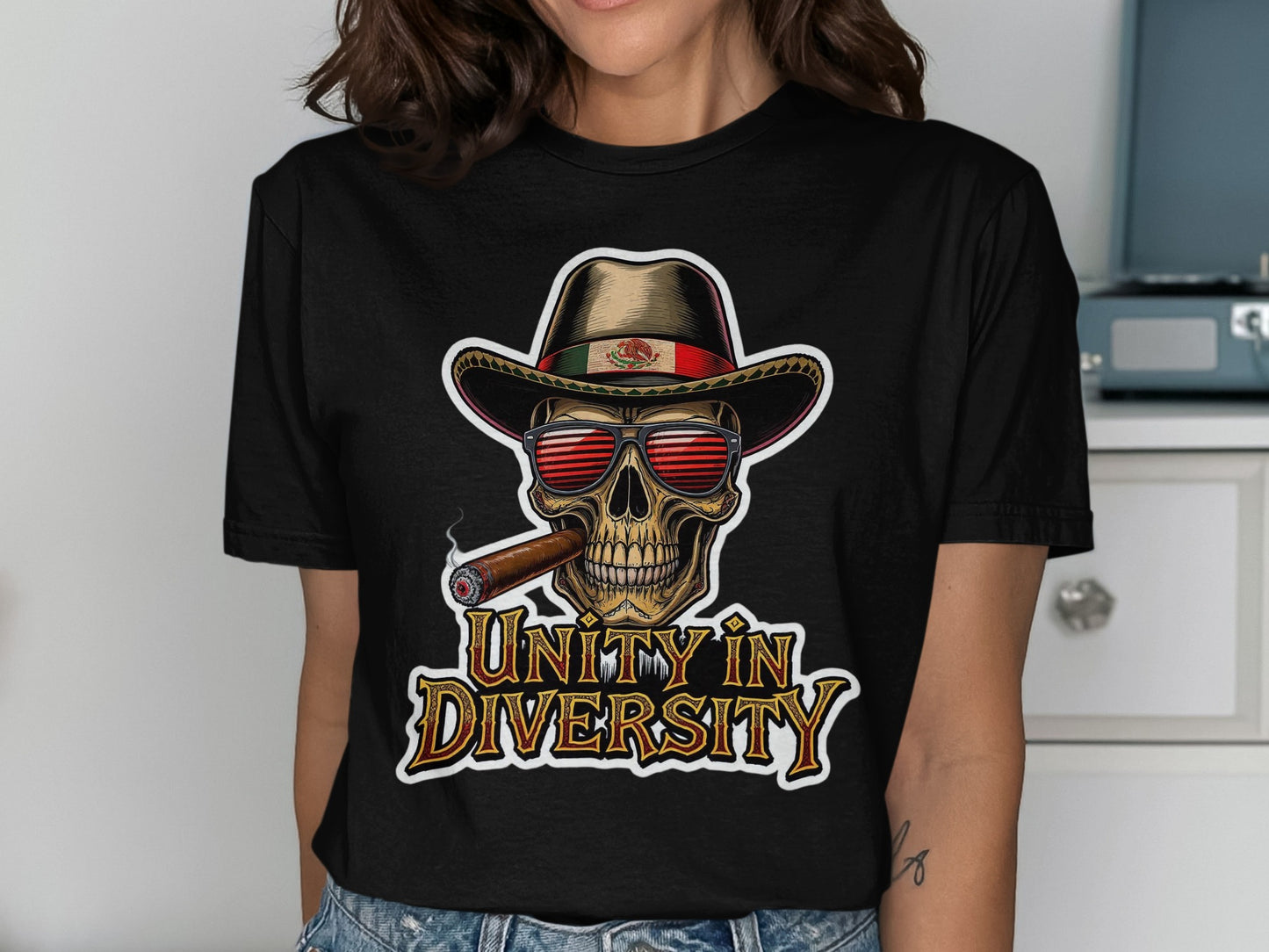 Unity in Diversity Skull Graphic T-Shirt product type