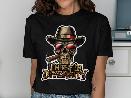 Unity in Diversity Skull Graphic T-Shirt product type