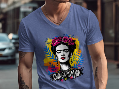 Chinga Tu Maga Graphic Art Statement Tee