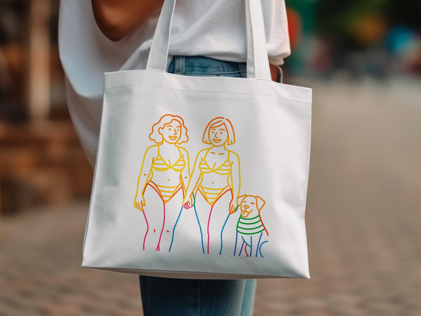 Stylish Tote Bag with Artistic Design product type