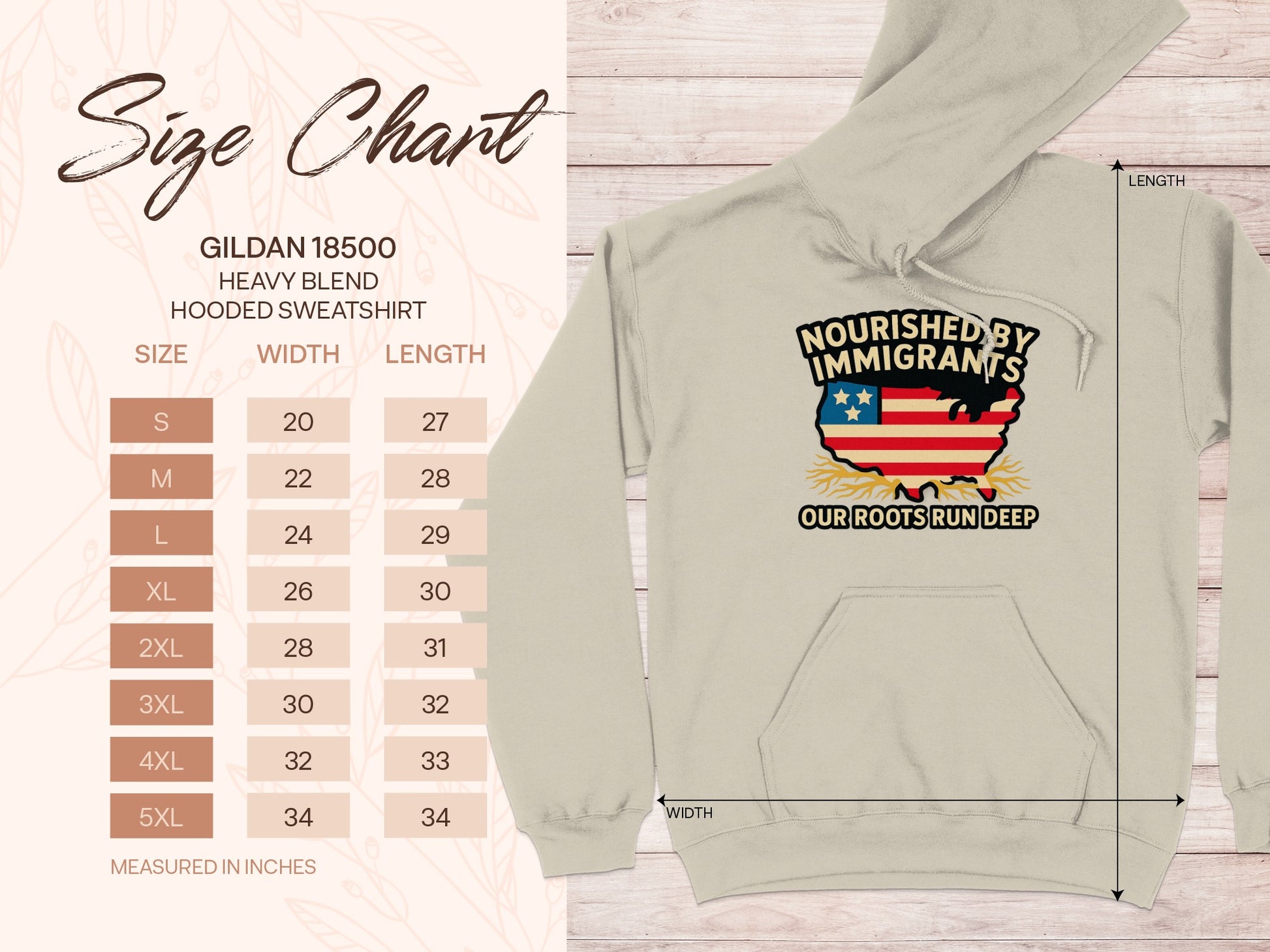 Nourished by Immigrants Our Roots Run Deep Hoodie product