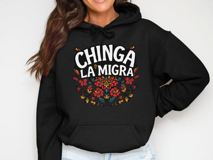 Chinga La Migra Graphic Pullover Hoodie product type