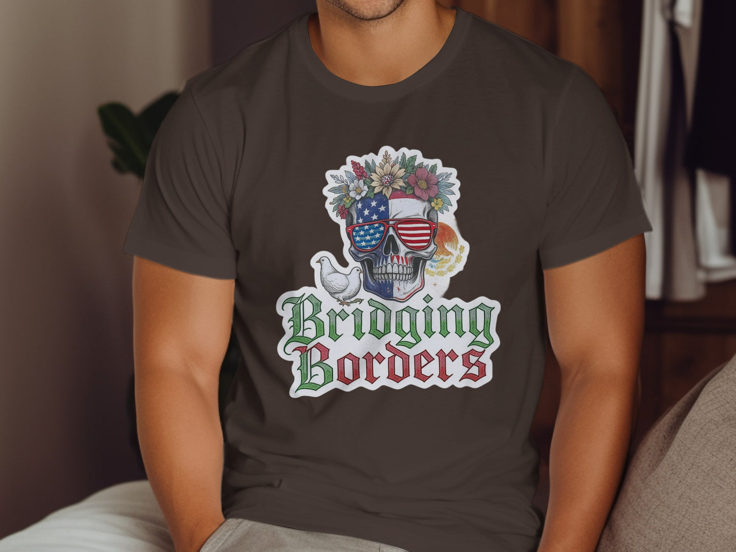 Bridging Borders Skull Graphic T-Shirt product