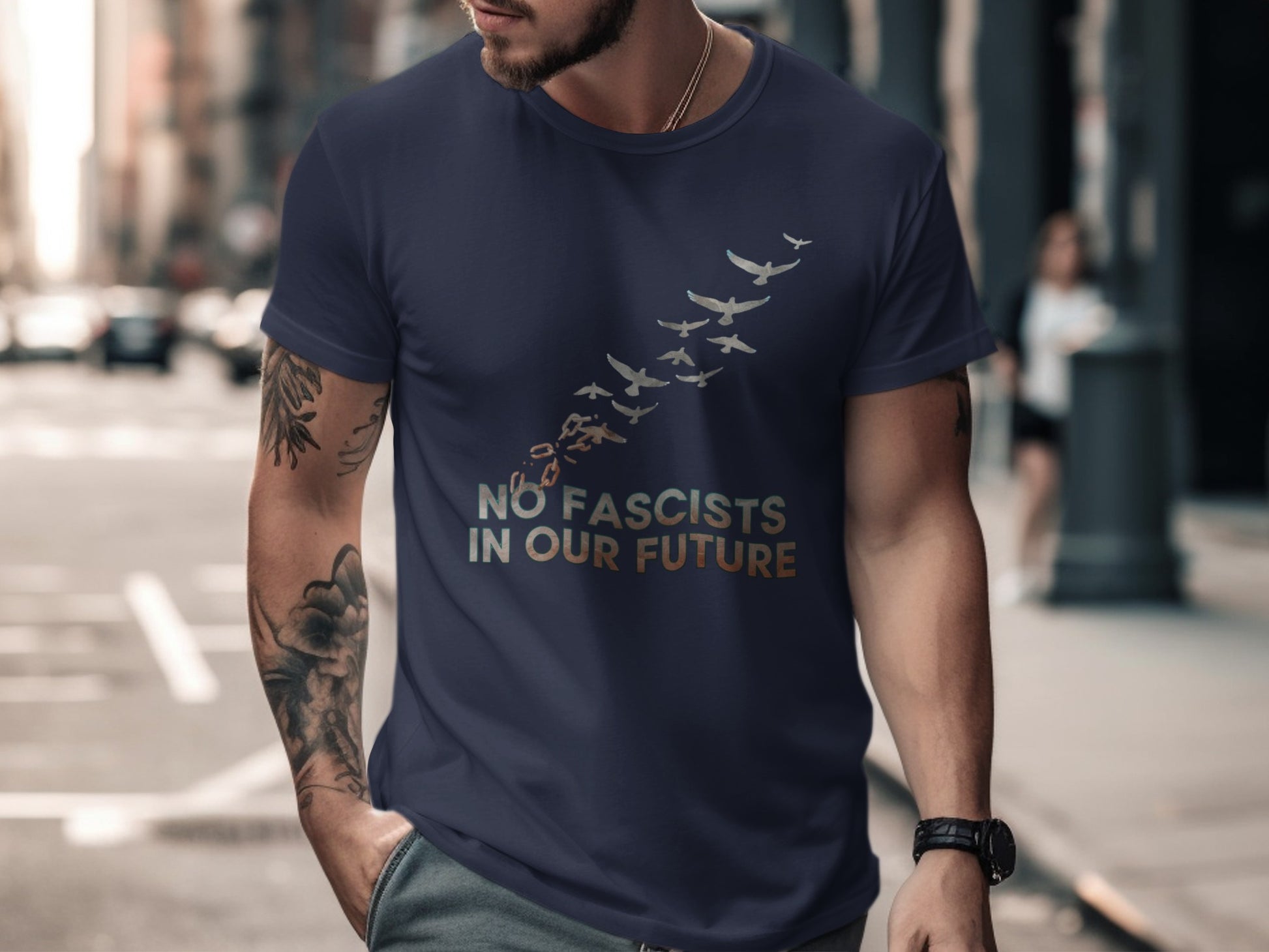 No Fascists In Our Future Graphic T-shirt