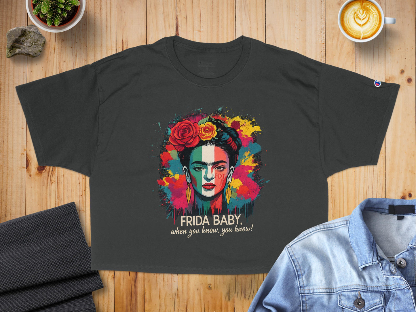 Vibrant Frida Kahlo Art Themed Graphic Tee product