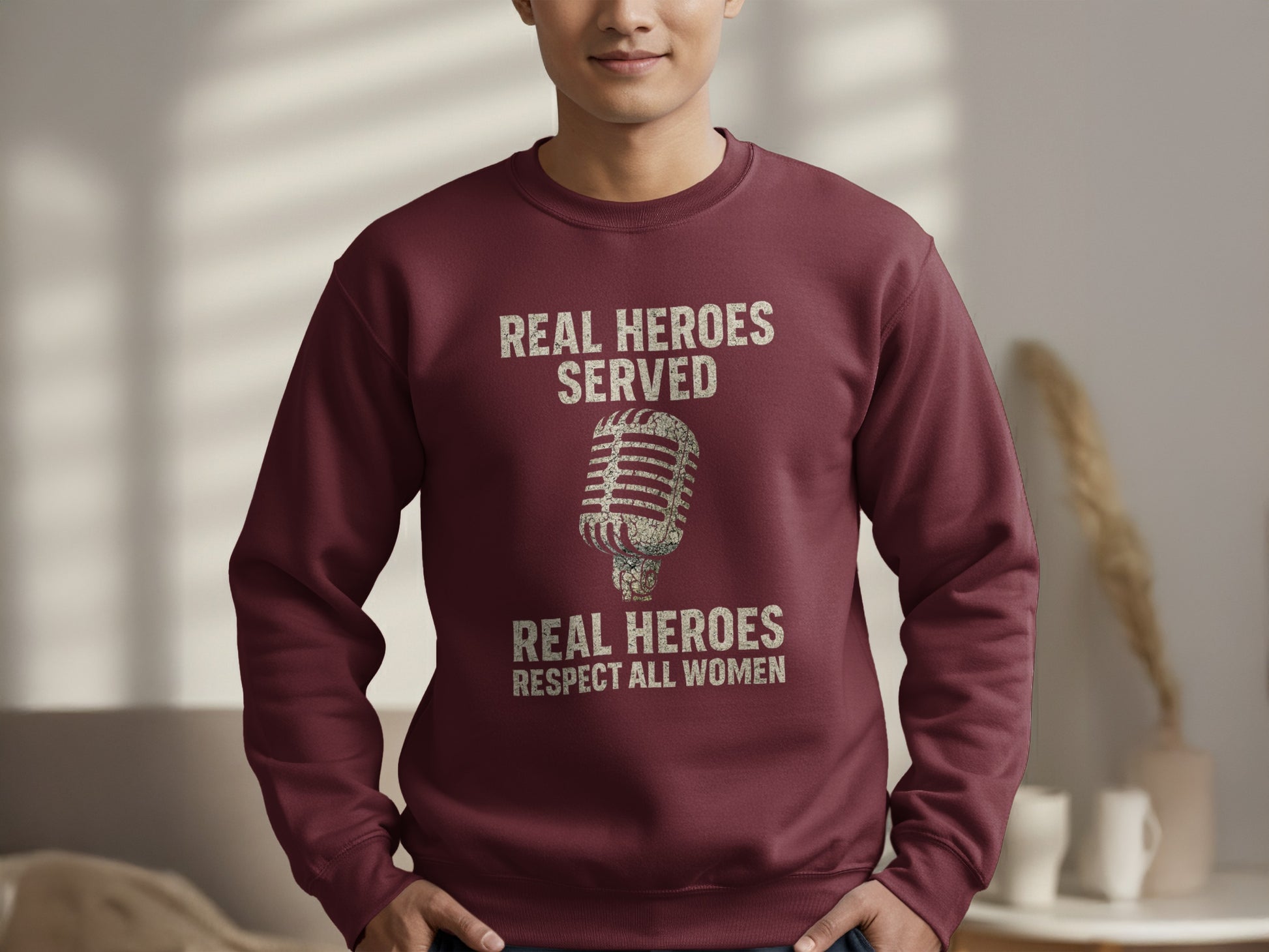 Real Heroes Served Respect All Women sweatshirt product