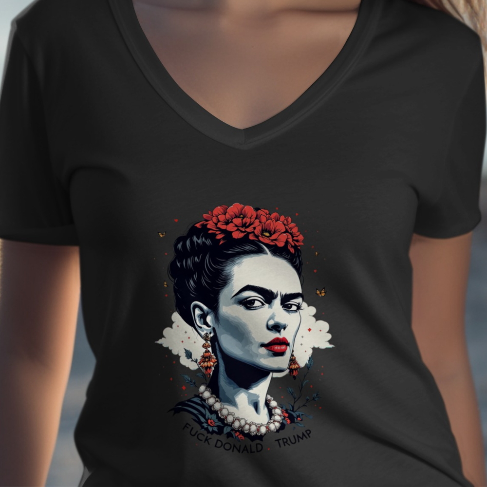 Stylish Artistic Graphic V-Neck T-Shirt product