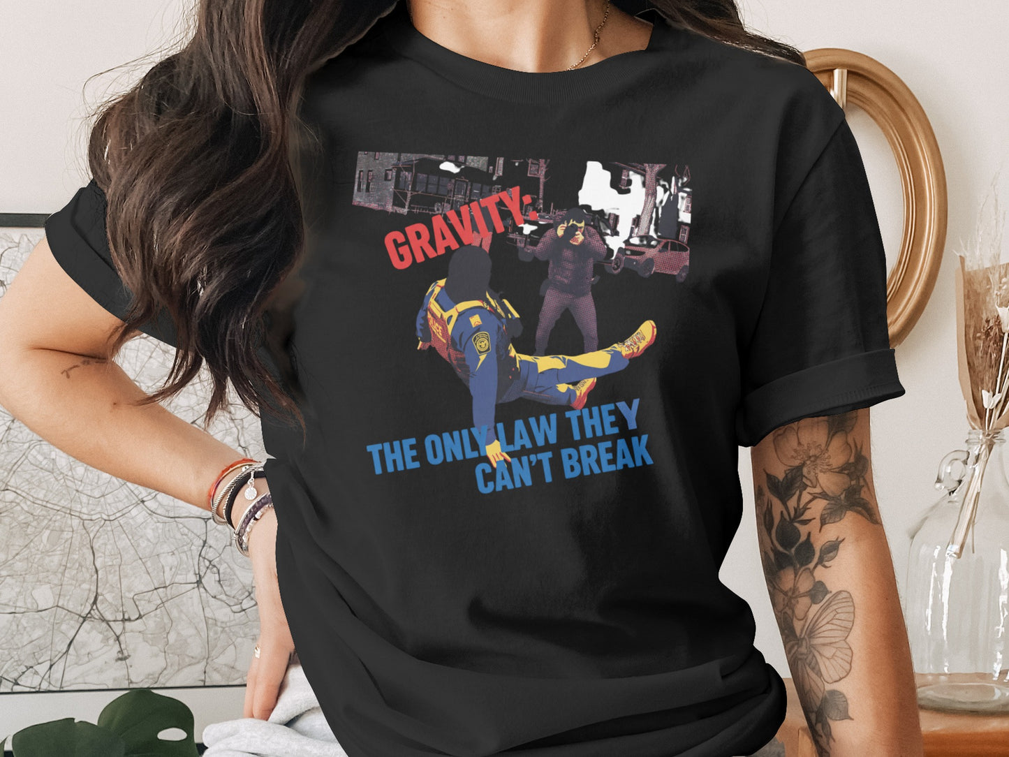 Gravity The Only Law They Can't Break T-shirt