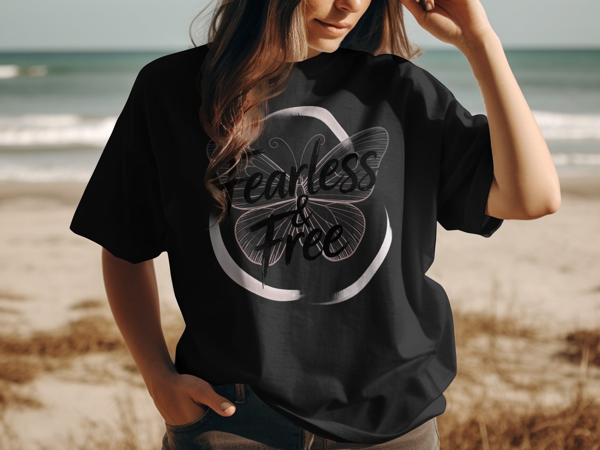 Fearless Butterfly Graphic Print T-shirt product type