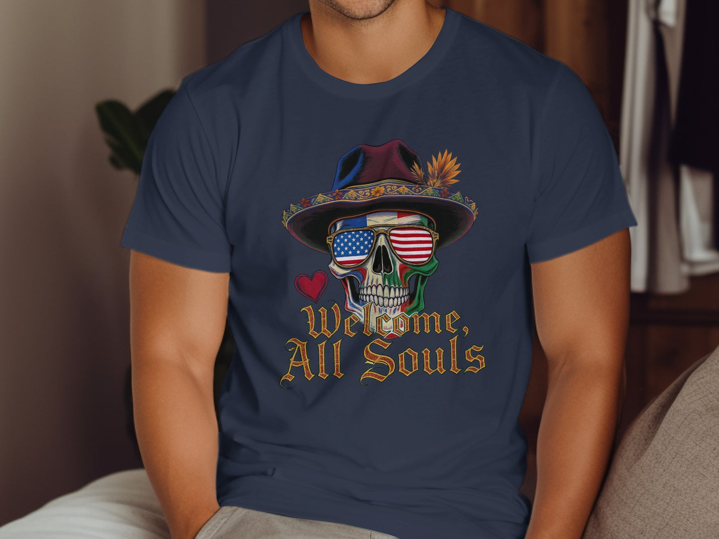 Welcome All Souls Skull Graphic T-Shirt product
