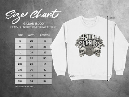 Pura Cultura Design Gildan 18000 Crewneck Sweatshirt product