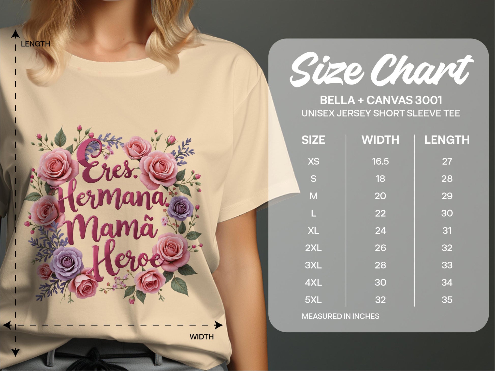 Eres Hermana Mamá Heroe Jersey Short Sleeve Tee product