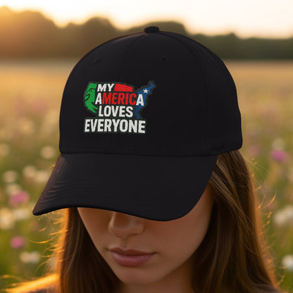 My America Loves Everyone Embroidered Hat product