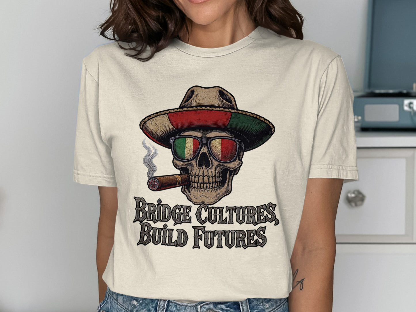 Bridge Cultures Build Futures Graphic Tee product type