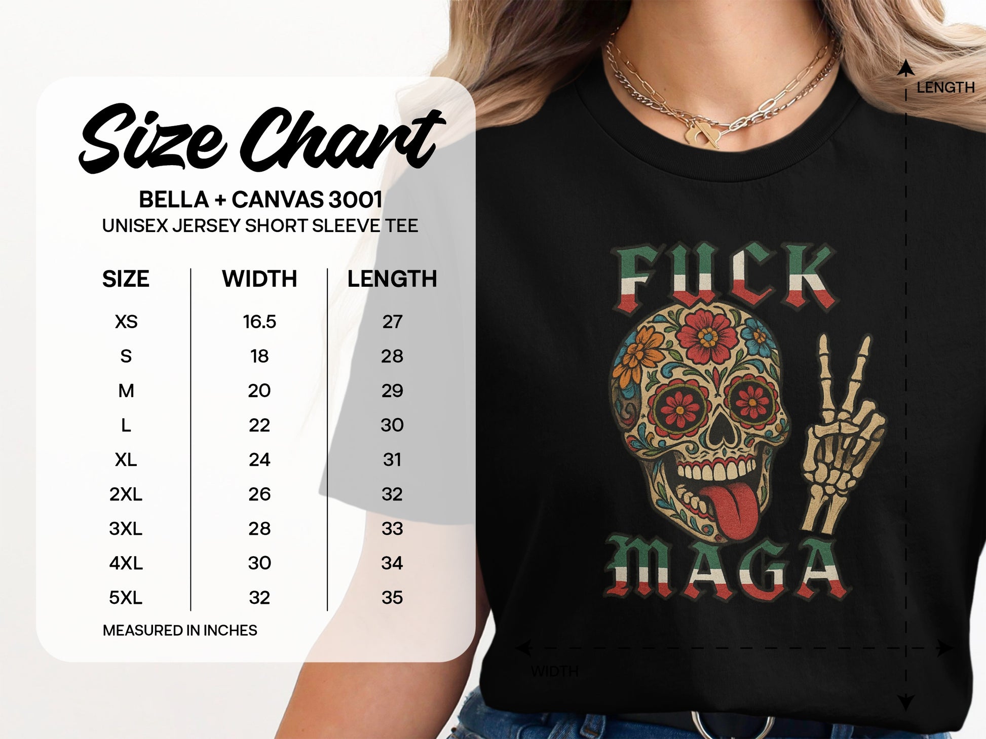 Fuck Maga Graphic Tee with Skull Design