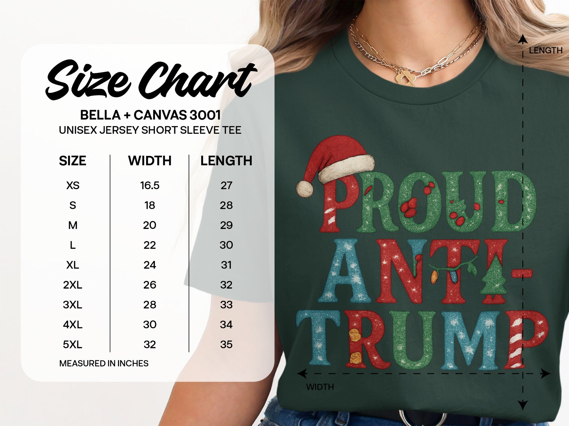 Proud Anti Trump Bella Canvas 3001 Unisex Jersey Tee