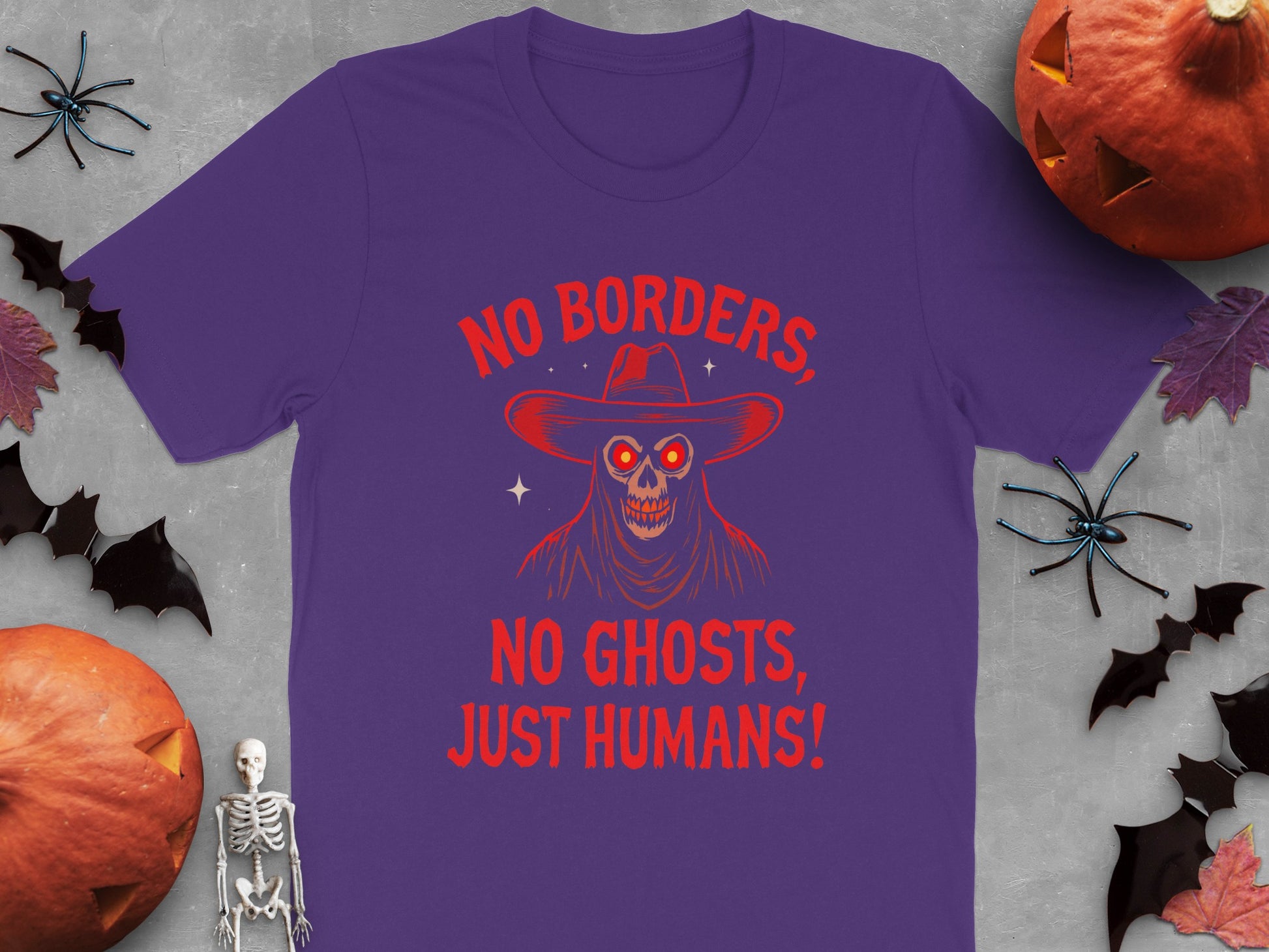 No Borders No Ghosts Just Humans Halloween product type