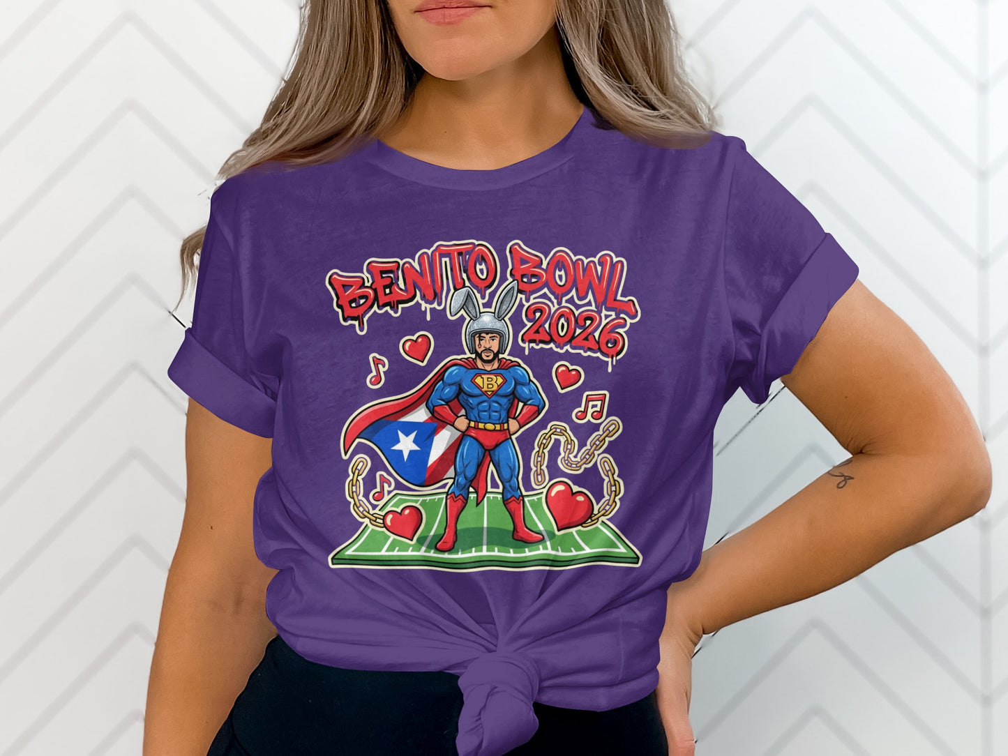 Unique Superhero Themed Benito Bowl 2026 T-Shirt