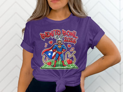 Unique Superhero Themed Benito Bowl 2026 T-Shirt
