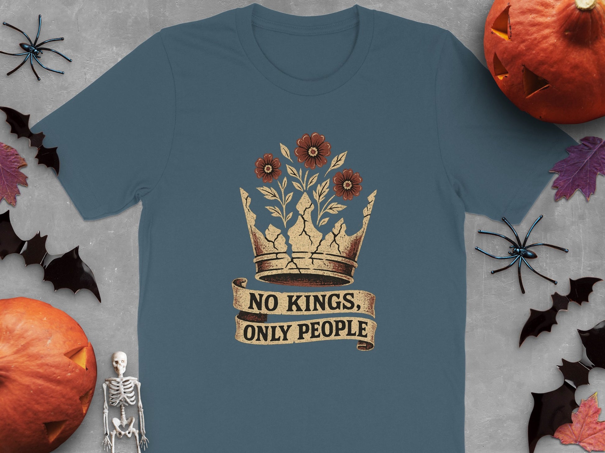 No Kings Only People Design Halloween T-shirt product