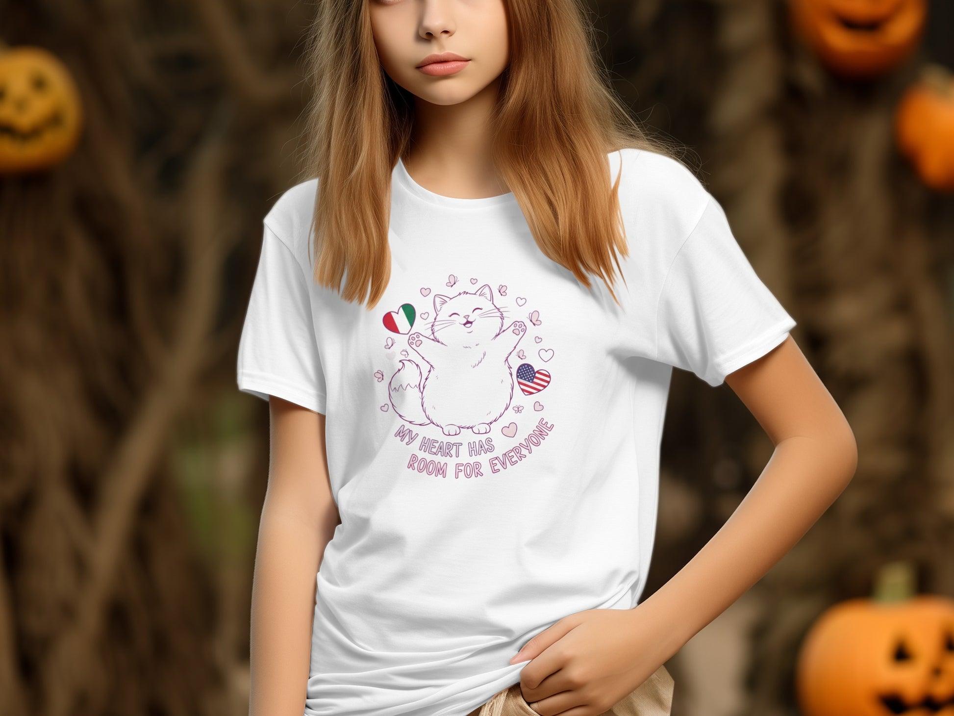 My Heart Has Room For Everyone Cat T-Shirt