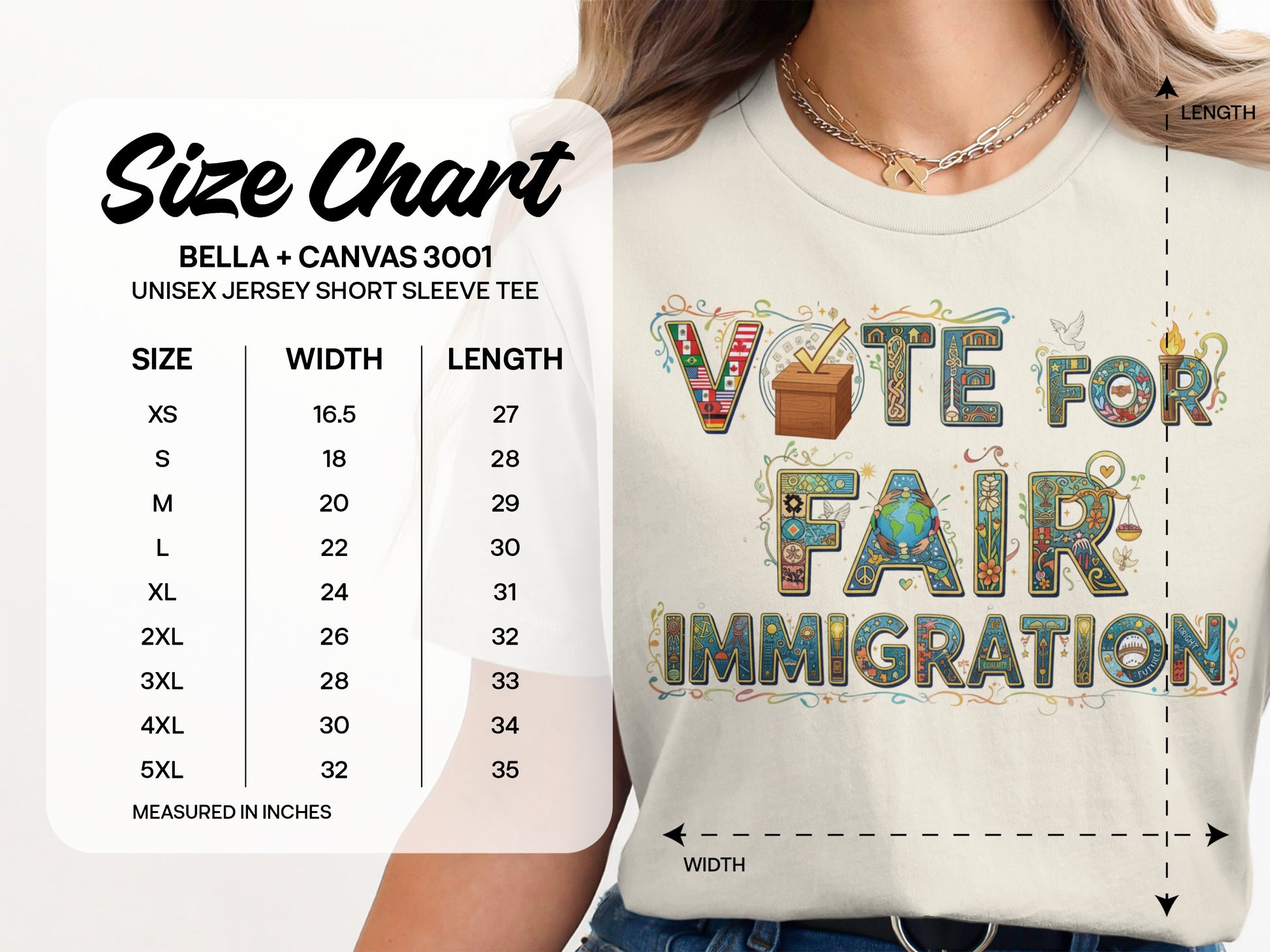 Vintage Vote for Fair Immigration Graphic Tee