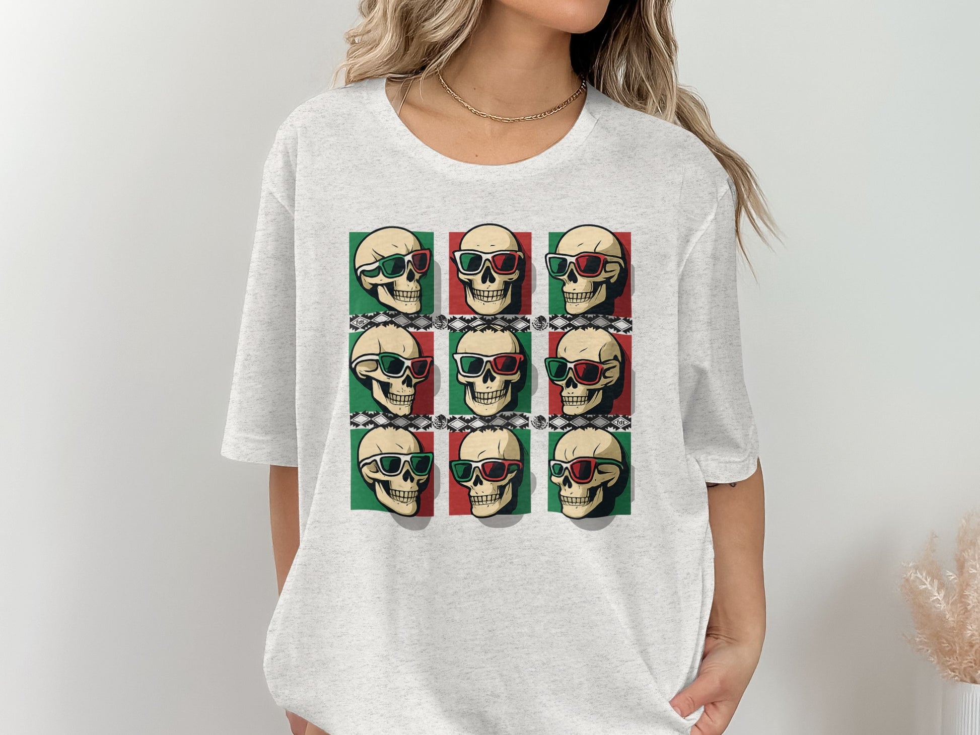 Skull Pop Art Graphic Design T-shirt product