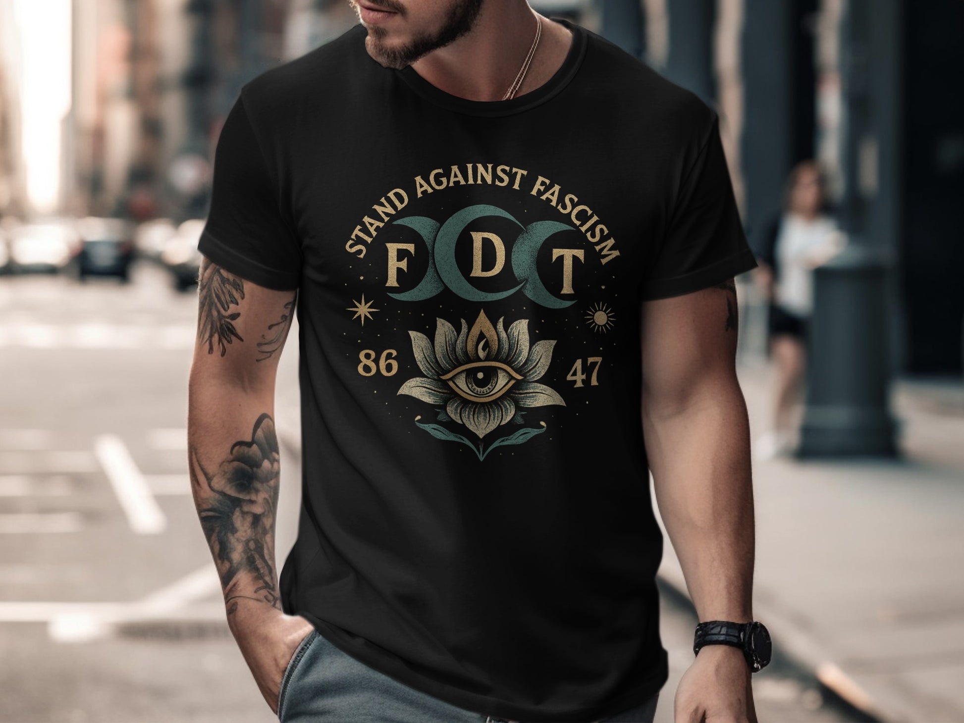 Stand Against Fascism FDT Graphic Tee product