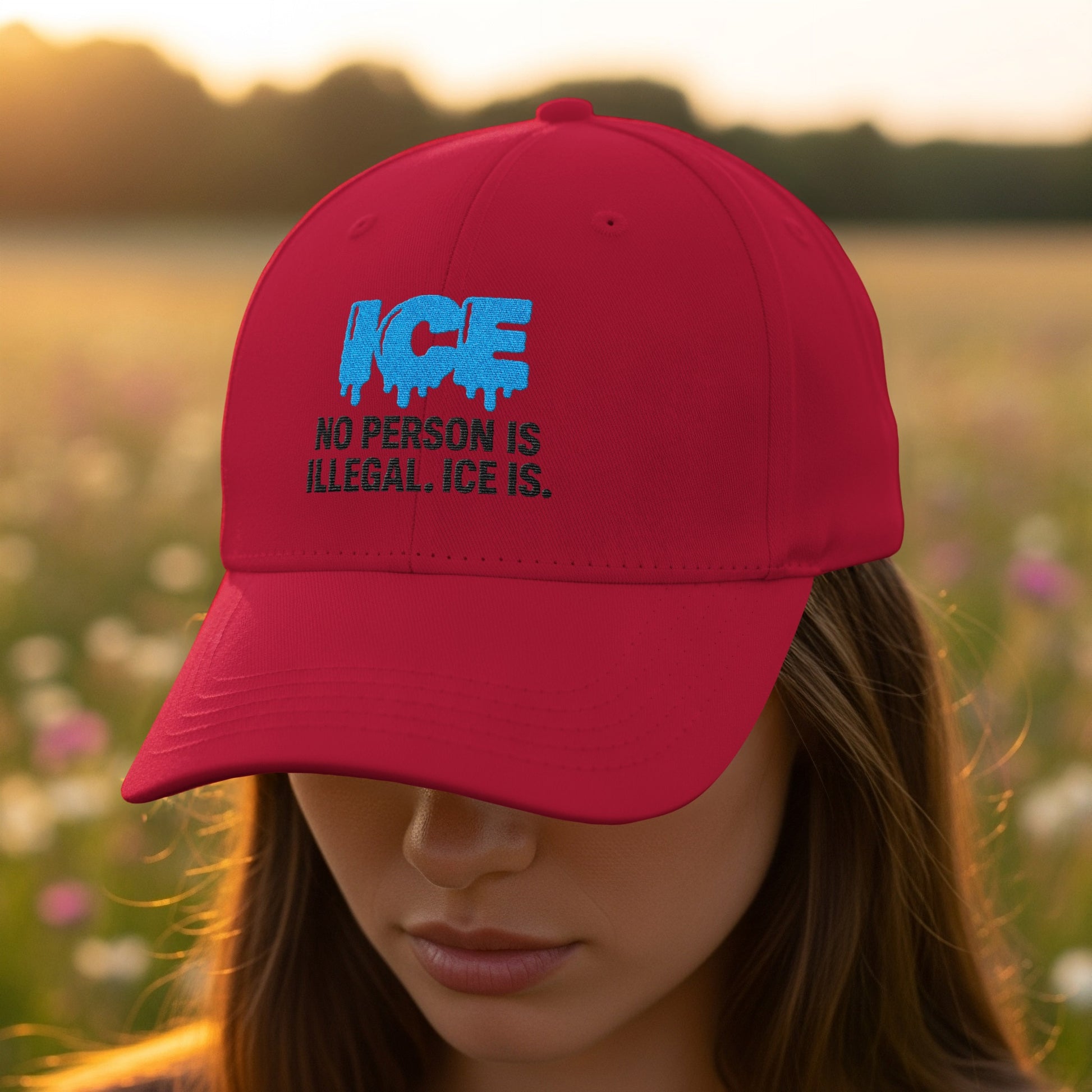 ICE No Person Is Illegal Sayings Hat product