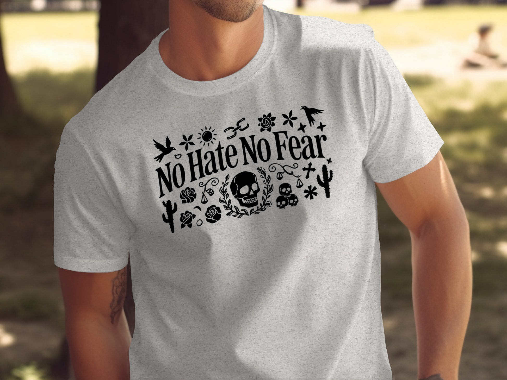 No Hate No Fear Graphic Design T-shirt Product