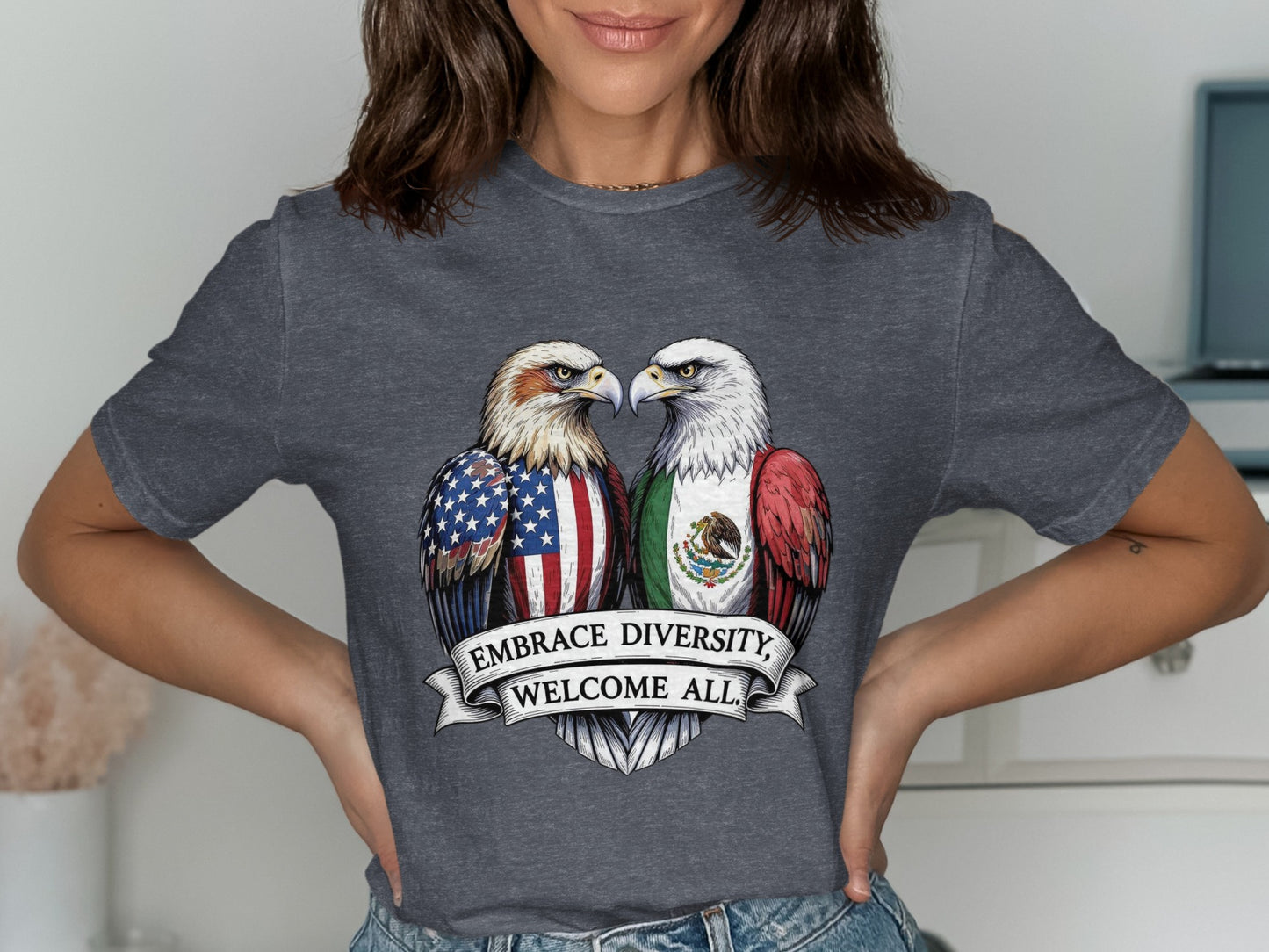 Embrace Diversity Welcome All Graphic T-Shirt product type