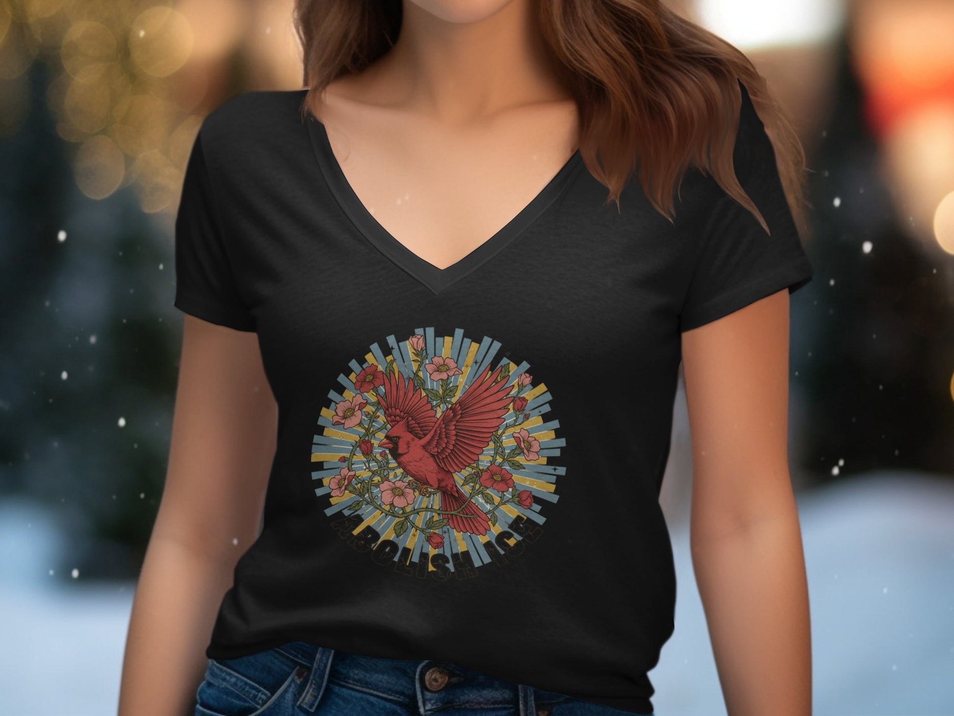 Radiant Phoenix Graphic Art Black Tee Shirt product type